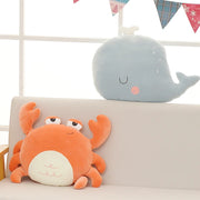 Kawaii Whale Goose Crab Lion Plush Toys Stuffed Animals Doll Soft Sofa Pillow Cushion Baby Kids Children Girls Birthday Gifts