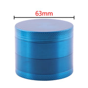 Zinc Alloy Smoke Grinder Herb Tobacco Crusher 63mm 4 Layer Herbal Metal Grinder Smoking Accessories