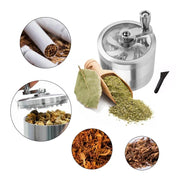 Manual Tobacco Grinder Zinc Alloy Spice Herb Crusher Hand Crank Mills Tobacco Muller Smoking Accessories