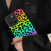 Rainbow Leopard Print Phone Cases for IPhone 11 Case 14 Pro Max 15 Pro Max IPhone Case for IPhone 13