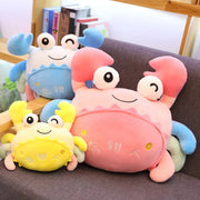 Cute Crab Ocean Small Hairy Plush Toy Creative Ocean Soft Stuffed Animal Crab Doll Kawaii Plushies Doll Gift Decorations Kids