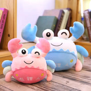 Cute Crab Ocean Small Hairy Plush Toy Creative Ocean Soft Stuffed Animal Crab Doll Kawaii Plushies Doll Gift Decorations Kids